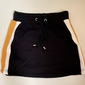 Bershka black and yellow skirt